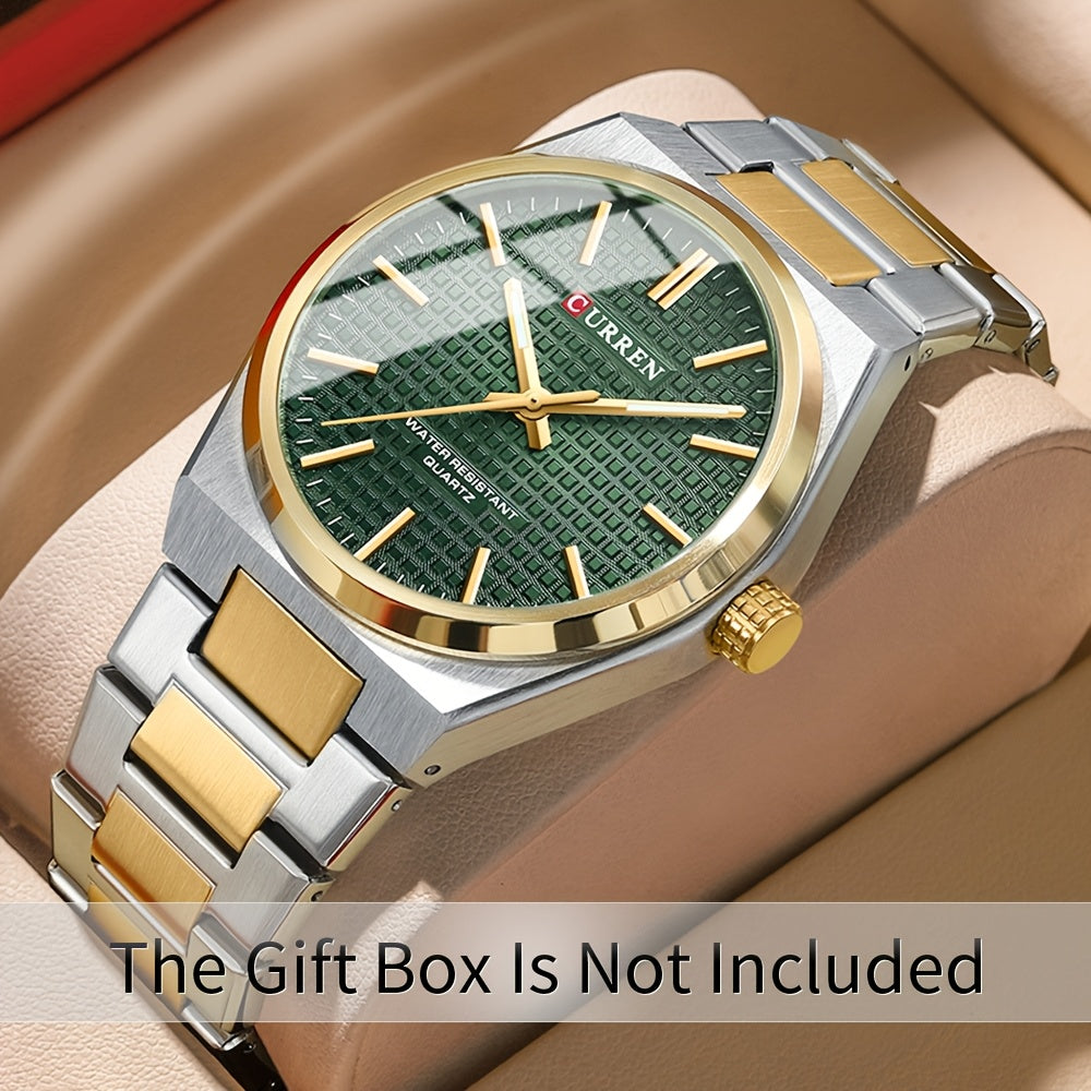 CURREN Men's Vintage-Inspired Stainless Steel Watch