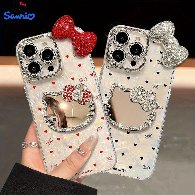 New Love KT Cat Holder Precision Shell Pattern Suitable for iPhone