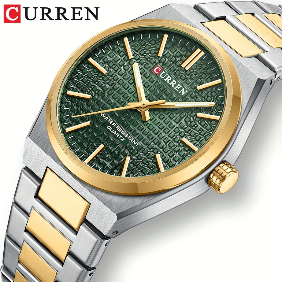 CURREN Men's Vintage-Inspired Stainless Steel Watch